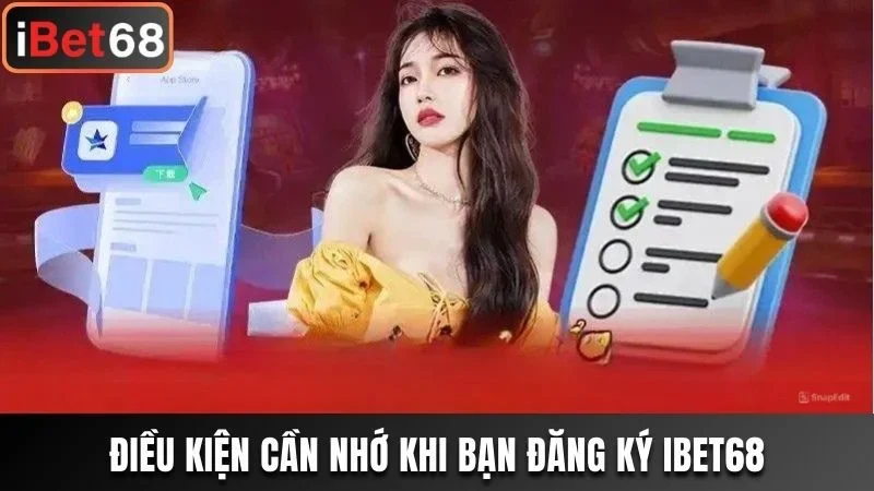 Điều kiện cần nhớ khi bạn đăng ký Ibet68