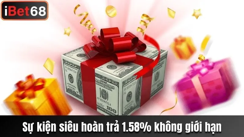 Sự kiện siêu hoàn trả 1.58% không giới hạn